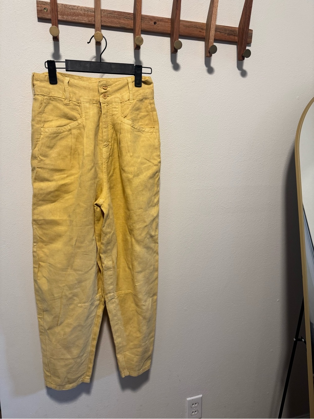 Poetry Tapered Linen Pants size 2